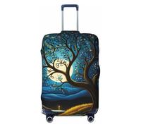 Kirrowe Tree In The Moonlight Housse de protection anti-rayures pour valise de 45,7 à 81,3 cm, noir, Large