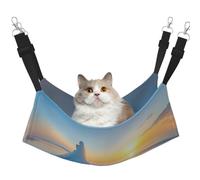 KIRROWE Wedding by The Sea Hamac réversible à suspendre pour chat double face pour animaux domestiques