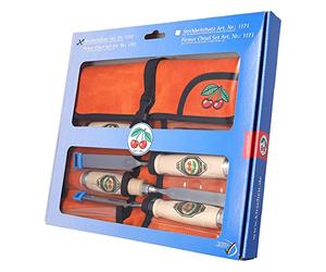 Kirschen 1151000 Bédane avec manche en Charme, Beige/Argent, 6 mm