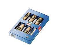 KIRSCHEN Jeu de ciseaux à bois 6,10,12,16,20,26 mm manche en hêtre blanc form...