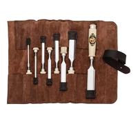 KIRSCHEN Jeu de ciseaux à bois - Lot de 8 ciseaux à bois 4,6,10,12,16,20,26,30 mm et étui en daim - 1131002