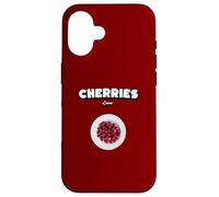 Kirschen Liebe Sprüche Cueiller Cerise Cherry Fruits Cherries Coque pour iPhone 16