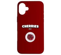Kirschen Liebe Sprüche Cueiller Cerise Cherry Fruits Cherries Coque pour iPhone 16 Plus
