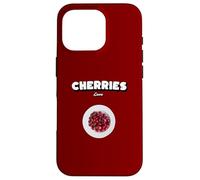 Kirschen Liebe Sprüche Cueiller Cerise Cherry Fruits Cherries Coque pour iPhone 16 Pro