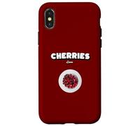Kirschen Liebe Sprüche Cueiller Cerise Cherry Fruits Cherries Coque pour iPhone X/XS