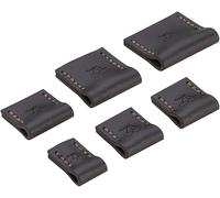 KIRSCHEN Protection de coupe - Protection pour 6 burins de 6, 10, 12, 16, 20, 26 mm de largeur de lame - Protection de lame en cuir - 6 pièces - 8505000