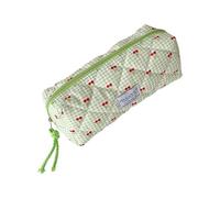 Kirschen Trousse à crayons en tissu pour étudiants Pochette indispensable Option multicolore Boîte à crayons lavable multifonction pour garçons et filles Dessin animé Cerises Trousse à crayons