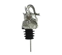 Kirsite Bouchon de bouteille décoratif en forme de tête d'éléphant pour bouteille de vin - Ajoute du charme à vos fêtes