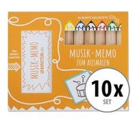 Kirstein jeu de mémoire musical à colorier, lot de 10 G
