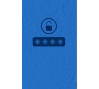KIRTI password book with colorful alphabetical tabs, small password book for seniors, 5.2"×8.4", password keeper, password organizer for internet & ... gifts for home, office & seniors- Royal blue
