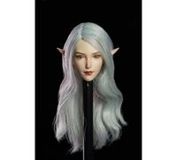 Kirvoe Sculpture De Tête pour Figurine Articulée À L'échelle 1/6, Série Magique, Sculpture De Tête D'elfe, pour Figurines Articulées De 30 Cm.