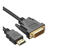 KIRVOS Câble DVI vers HDMI Bidirectionnel,Câble HDMI vers DVI 4K 1.5M Compatible avec projecteur,Plaqué et Tressé,1080p Full HDTV 1920x1080 -avec projecteur, ordinateur Portable, TV, PC