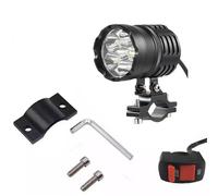 KIRYU Harnais Câblage Moto Lot Pour 2 Phares Antibrouillard LED T6 80 W 6000 Lm 6500 K Avec Interrupteur, Pour Moto, Bateau Et Autres Véhicules(One piece)