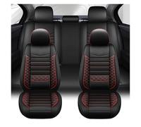 KIRYU Housse siège Voiture Couvre Coussin Siège Complet Véhicule Complet Anti-Glissement Protecteur Siège Complet pour Les Couvercles Siège Luxe MPV SUV Berline MPV(Black Red Full Set)