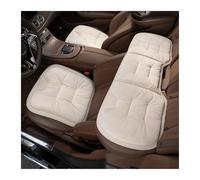 KIRYU Housse siège Voiture Couvre pour BMW E36 E60 E90 pour X2 pour X1 pour X3 pour X5 E46 E39 E70 pour M3 Flanelle Coussin Siège Voiture Hiver Chaud Antidérapant Arrière Coussin Souple(3PC Beige)