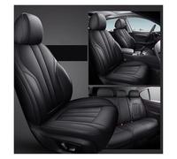 KIRYU Housse siège Voiture Couvre pour Kadjar Megane Fluence pour Captur pour Koleos Cuir Femme Homme Cadeaux Intérieur Auto Housse Siège Luxe Personnalisée(Full Set-Black)