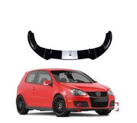 KIRYU Spoiler avant pour VW Golf 5, Golf MK5, GTI, Jetta MK5, GLI - Noir brillant / Aspect carbone - ABS
