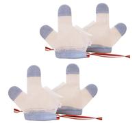 KIRZAX 2 paires de gants de protection contre la succion du pouce, gants de mastication pour les enfants, attelles pour les doigts pour les enfants, arrêter la succion du pouce pour les enfants