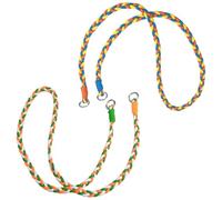 KIRZAX 2 Piece Combination Lock Keychain Mobile Phone Lanyard with Metal Loop and Hawkbill Clasp, Crossbody Colour Blocking Twist Mobile Phone Lanyard Braided
