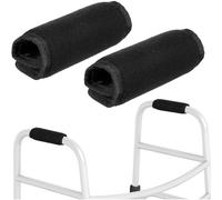 KIRZAX 2 Pièces Coussinets pour Béquille, Poignées Antidérapantes Réutilisables pour Anciens Handicapés, Préviennent Mains Douloureuses & Chute