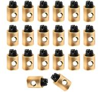 KIRZAX 20 pcs Motorcycle Throttle Cable Clip, Universal Brass Throttle Cable Clip, Motorcycle Cable Clip for Scooter Motorcycle Throttle, Black
