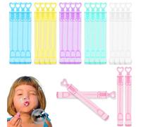 KIRZAX 24 Bulles de Savon avec Design Forme de cœur, Bulle Enfant en 6 Couleurs, Riche et Coloré Bulle Savon, Pochette Anniversaire Enfant Invites Surprise Goodies pour Garçon Fille,Pas de Liquide