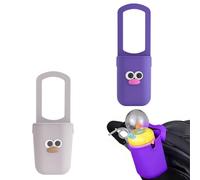 KIRZAX 2pcs Porte-Gobelet Poussette Silicone,Porte-Gobelet Poussette, Crochet Poussette, Porte-Gobelet amusant, pour Vélo/Scooter/Fauteuil Roulant, Biberon/Téléphone/Bouteille, facile à transporter