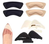 KIRZAX 4 Paires Remplisseurs de Chaussures, Auto-adhésif Protege Talon Chaussure, Insert de Doublure de Talon Coussinets, pour Renfort de Pied,pour Renfort de Pied Convient à la Plupart Chaussures