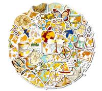 KIRZAX Autocollants de Voyage & Automne, Thanksgiving, Vinyle Imperméable, pour Carnet de Voyage, Album, Valise & Décoration