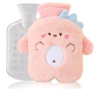 KIRZAX Bouillotte Licorne avec Housse Peluche, 500ml amovible lavable, Chauffeur de Main Enfant, Traitement Douleurs & Fièvre (Bauch/Rücken)