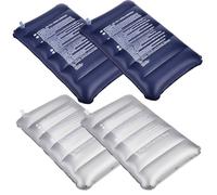 KIRZAX Lot de 4 Oreiller Gonflable,Coussin Gonflable,Coussin de Plage Ultra Légers Résistants à l'eau,Oreiller Camping Portatif,Extérieur,Bureau,Longs Trajets