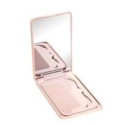 KIRZAX Petit Miroir de Poche Carré Magnifique, Livré avec un peigne,Miroir de Maquillage Portable, Mini Miroir, Miroir de Voyage Pliable,Meilleurs Cadeaux pour garçons et Filles,10x6cm,Rose