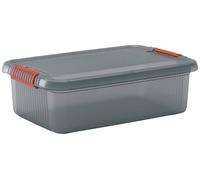 KIS 237489 Boîte de rangement K Latch empilable (l x H x P) 590 x 180 x 390 mm gris fumé, translucide 1 pc(s)