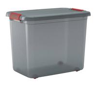 KIS 237491 Boîte de rangement K Latch empilable (l x H x P) 590 x 450 x 390 mm gris fumé, translucide 1 pc(s)