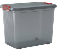 KIS 237491 Boîte de rangement K Latch empilable (l x H x P) 590 x 450 x 390 mm gris fumé, translucide 1 pc(s)
