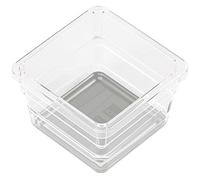 KIS SISTEMO 1 Organizer pour tiroir 7,5 x 7,5 x 5 cm transparent/gris 10010-A94