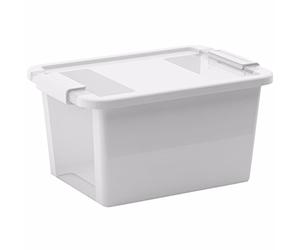 Kis 8452000 0432 01 Bi Box Boîte de Rangement Plastique Blanc/Transparent 11 L