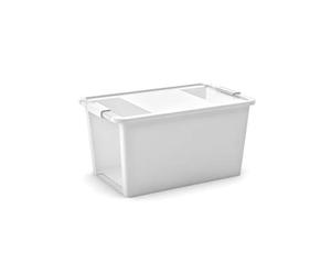 Kis 8454000 0432 01 Bi Box Boîte de Rangement Plastique Blanc/Transparent 40 L