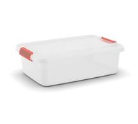 Kis 8561000 0719 01 K Latch Box Boîte de Rangement Plastique Transparent/Orange 28 L