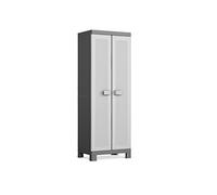 Kis 9636000 0270 01 Logico Armoire Range-Balais Plastique Noir/Gris Clair 65 x 45 x 182 cm