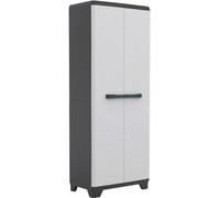 Kis 9726000 0616 02 Linear Armoire Range-Balais Plastique Gris Clair/Noir 68 x 39 x 173 cm