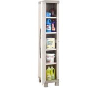 KIS Armoire haute 1 porte Gris clair/Taupe - Meuble de bureau (mod. 2096730361)