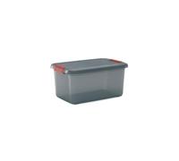 KIS | Boite de rangement 43L - K LATCH BOX L, Fumé, 59 x 39 x 28 cm