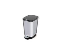 Kis Chic Poubelle Plastique Argent 6 l 17,5 X 27 X 30 Cm