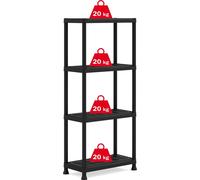 KIS Etagère en plastique "PLUS", 60/4 noir