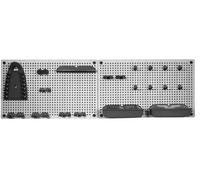 KIS Grilles et porte-outils 50 x 7 x 31 cm (2x), gris/noir