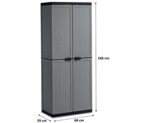 KIS JOLLY UTILITAIRE Armoire de rangement 68x39x166cm gris foncé