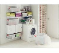 Kis K Boîte de rangement à loquet S avec couvercle 14 l transparent