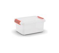 KIS K Latch Boîte Rangement Rectangulaire Orange, Transparent