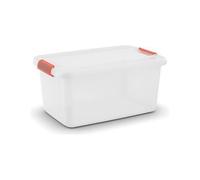 KIS K Latch Boîte Rangement Rectangulaire Orange, Transparent